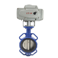 Bundor 2 inch 6 inch DN400 class 150 ductile iron wafer type motorized operated butterfly valve for water